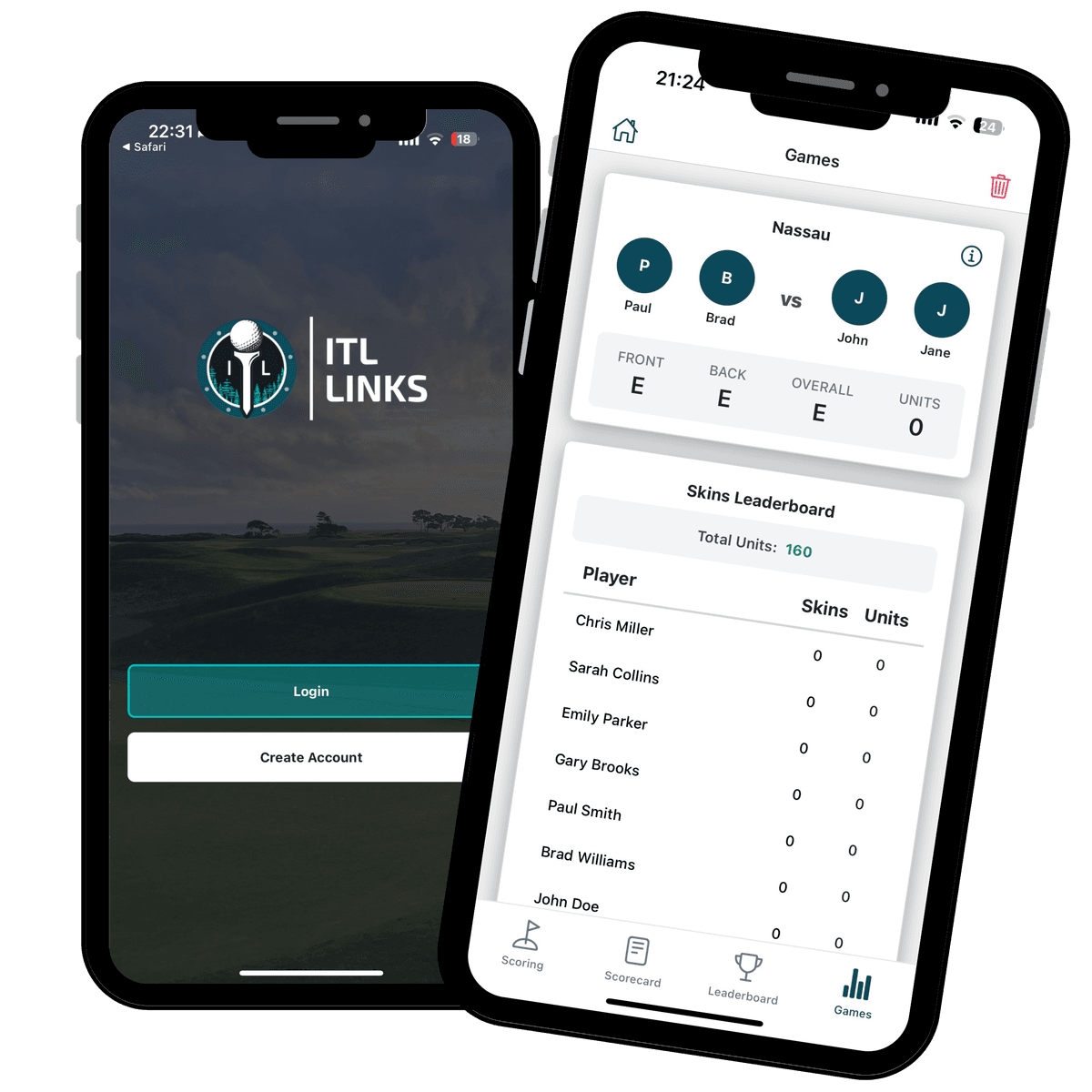 ITL Links app mockup (light)